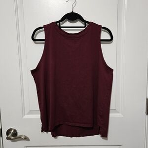 Athletic Works Burgundy Women’s Large Muscle Tee Workout Tank Top